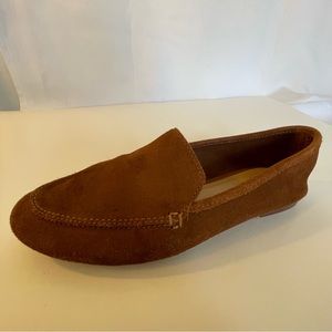 A New Day Cognac Suede Loafers Size 8